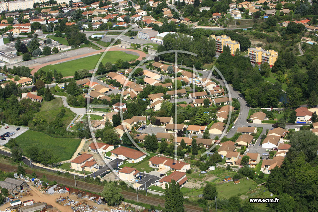 Photo arienne de Bourg les Valence