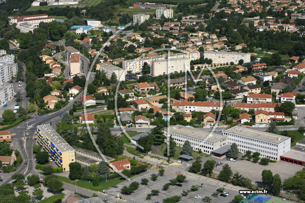 Photo arienne de Bourg les Valence