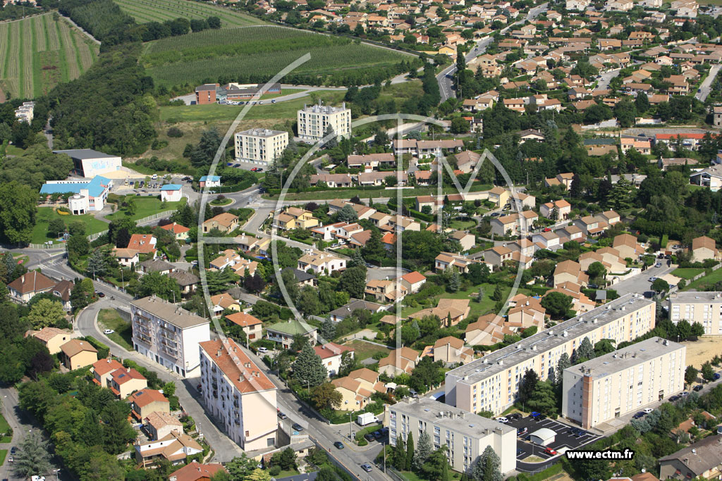 Photo arienne de Bourg les Valence