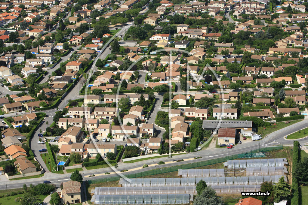 Photo arienne de Bourg les Valence