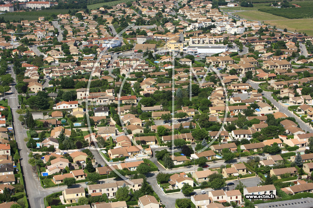Photo arienne de Bourg les Valence