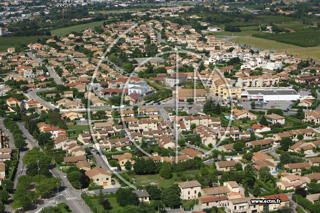 Photo arienne de Bourg les Valence