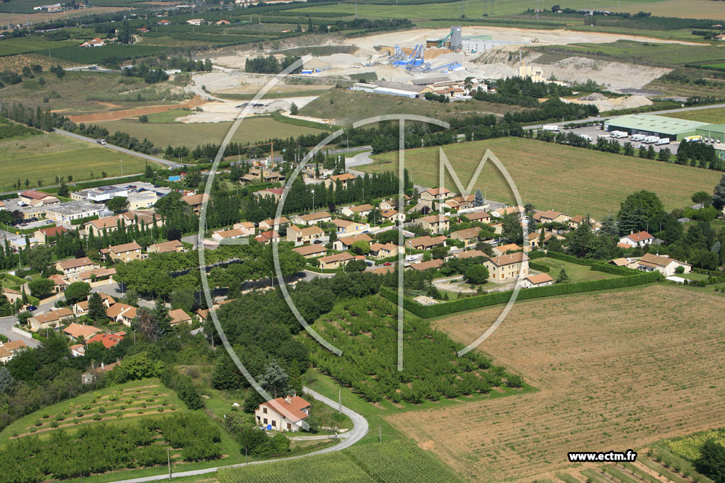 Photo arienne de Bourg les Valence