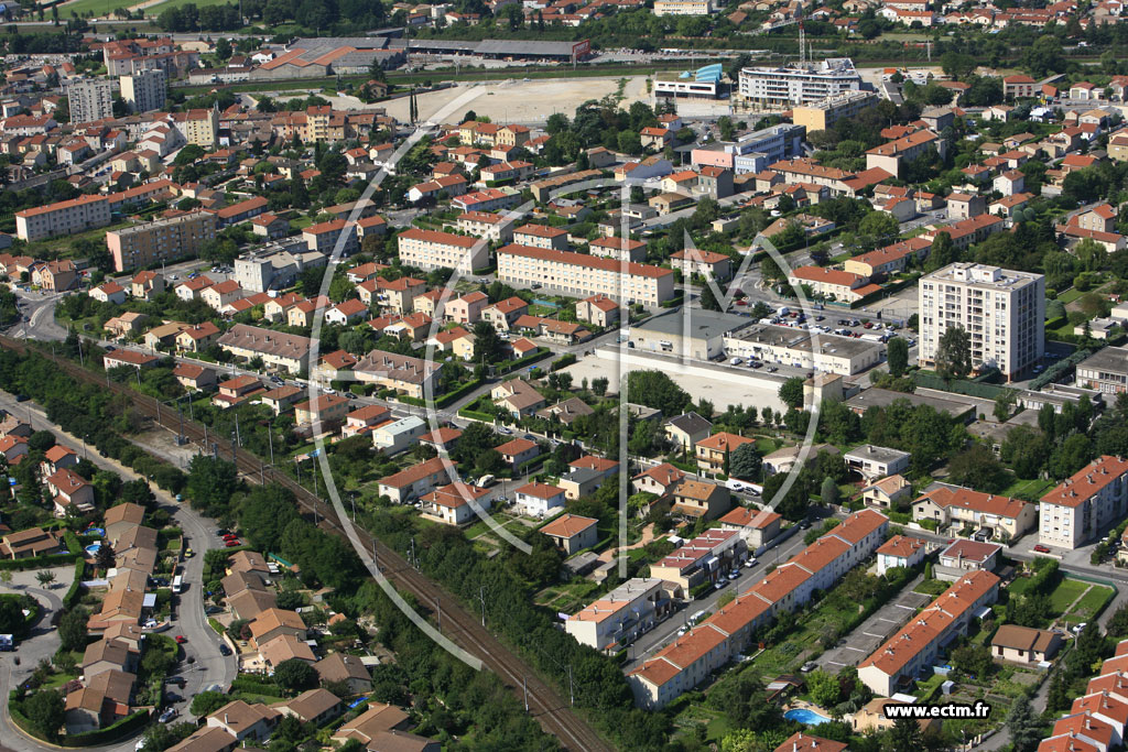 Photo arienne de Bourg les Valence