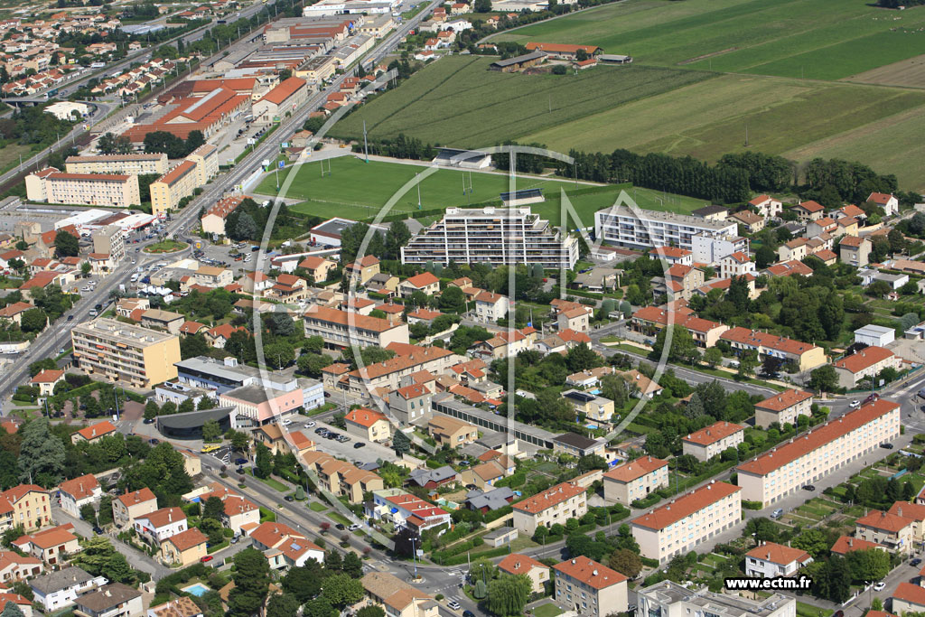 Photo arienne de Bourg les Valence