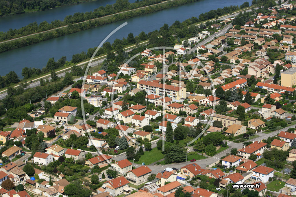 Photo arienne de Bourg les Valence