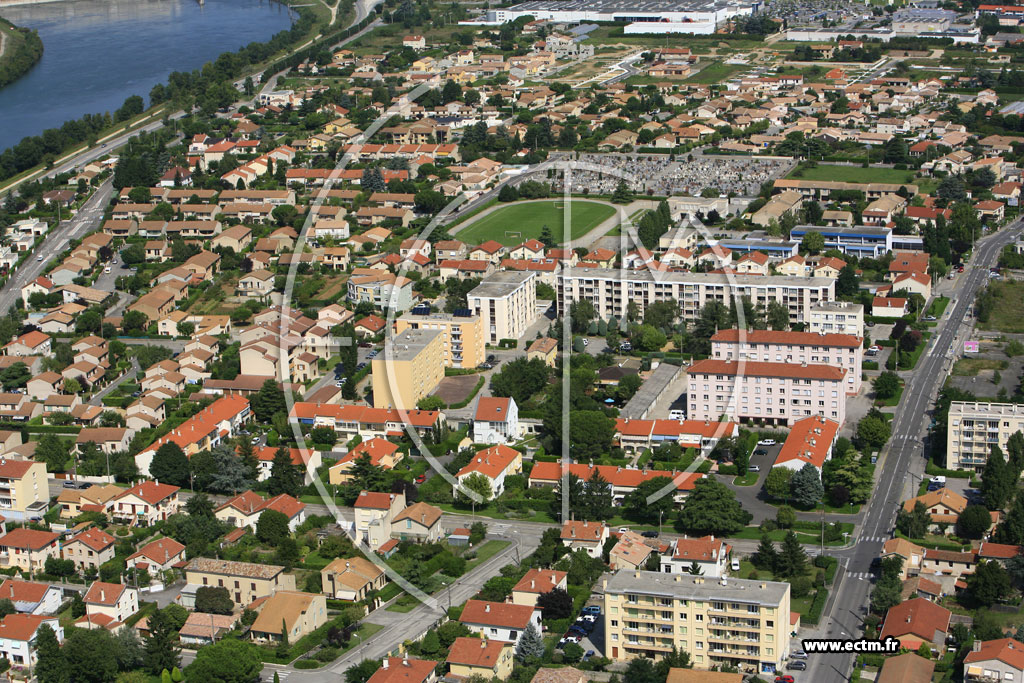 Photo arienne de Bourg les Valence