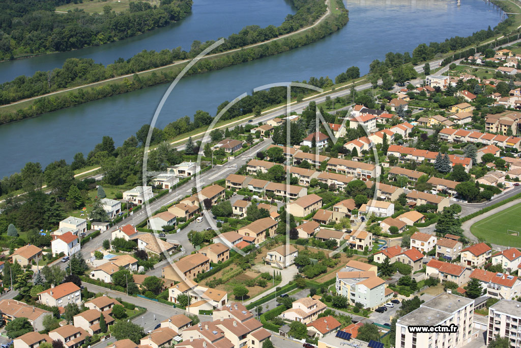 Photo arienne de Bourg les Valence