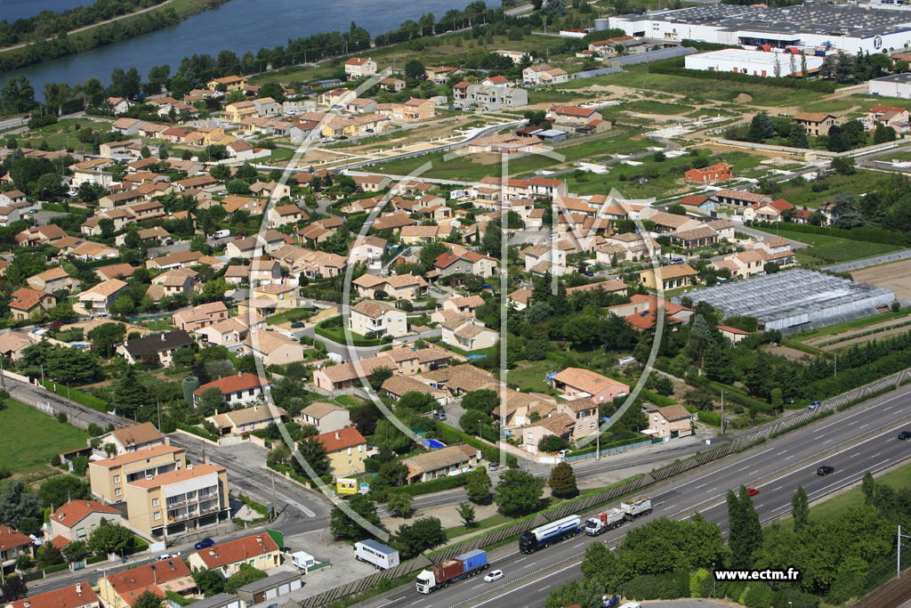 Photo arienne de Bourg les Valence