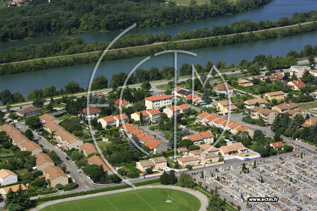 Photo arienne de Bourg les Valence