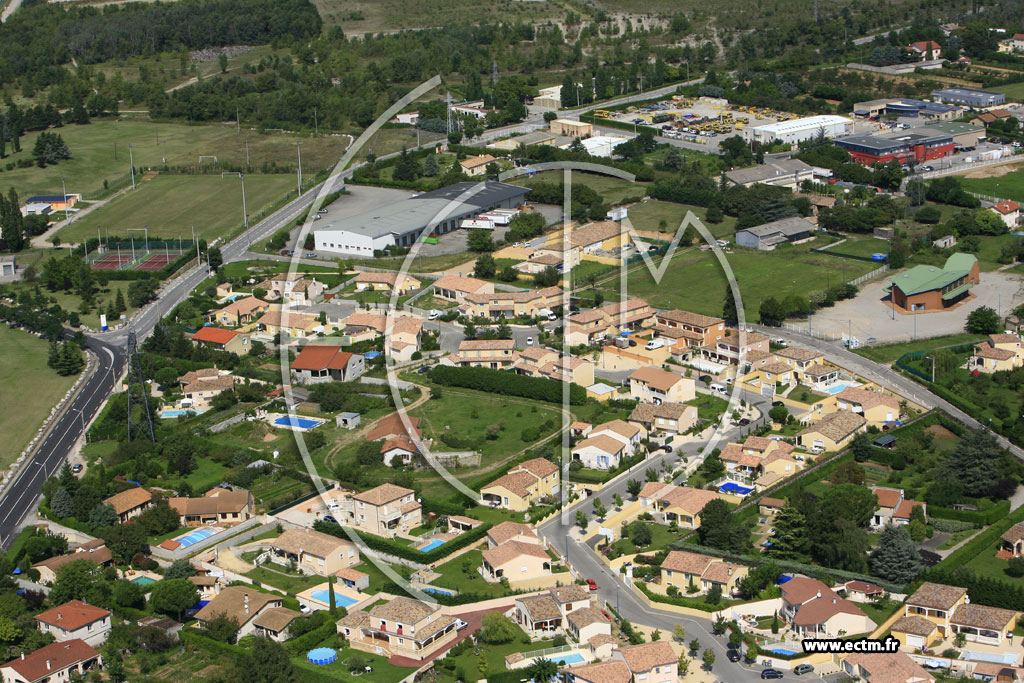 Photo arienne de Bourg les Valence