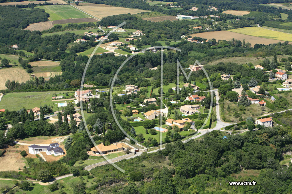 Photo arienne de Charmes sur Rhne