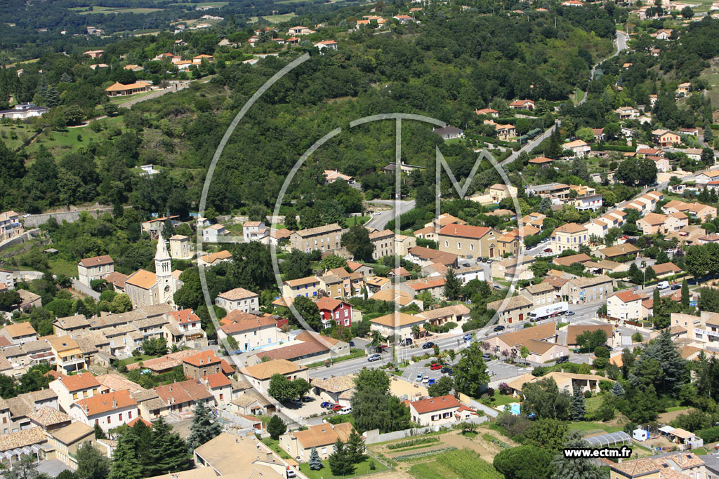 Photo arienne de Charmes sur Rhne