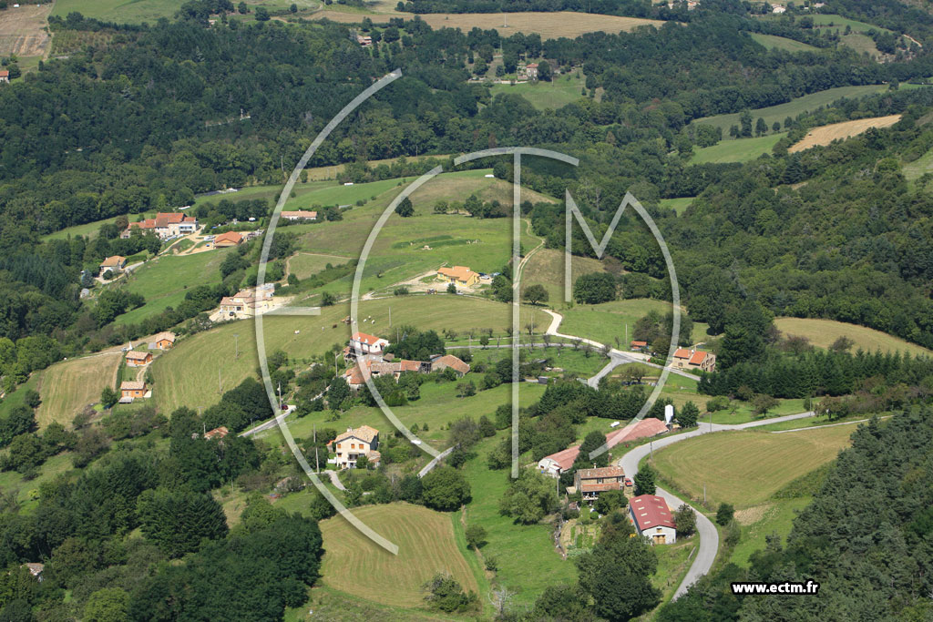 Photo arienne de Gilhoc sur Ormeze