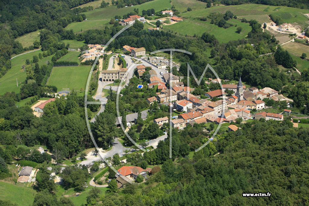 Photo arienne de Gilhoc sur Ormeze