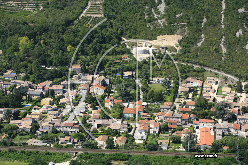 Photo arienne de Guilherand Granges (Saint Flour)