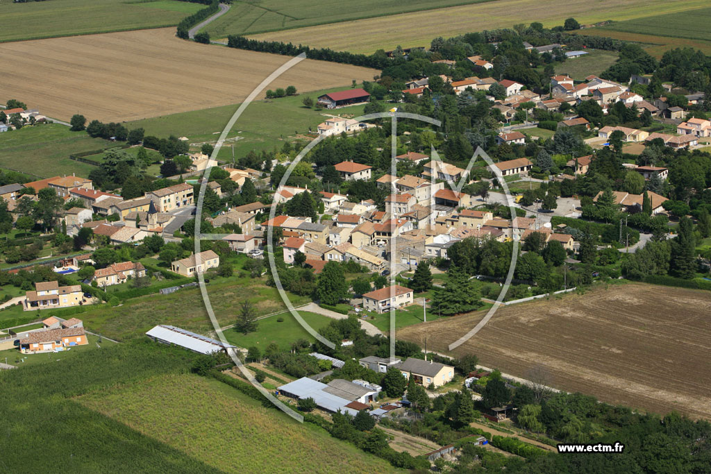 Photo arienne de Montelier (Fauconnieres)