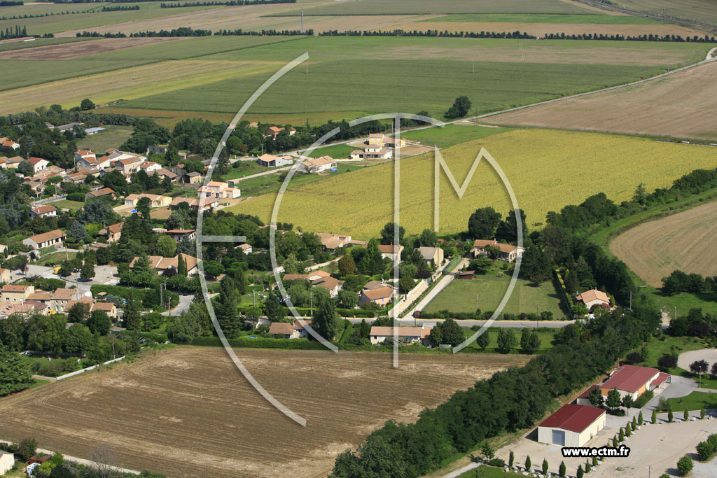 Photo arienne de Montelier (le Puits de Lignet)