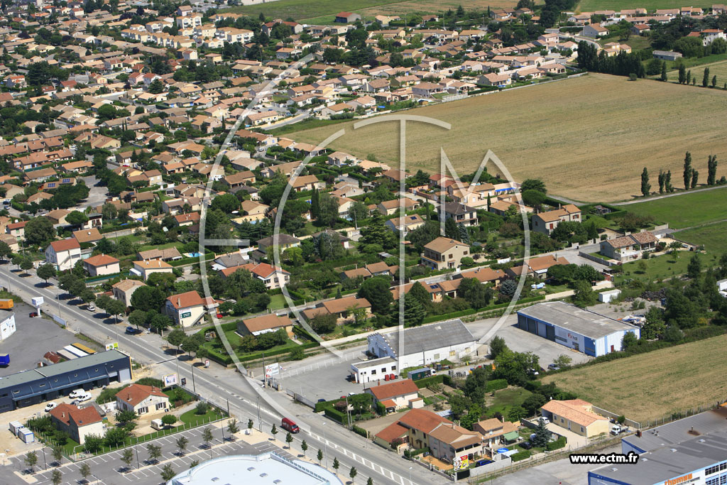Photo arienne de Portes les Valence