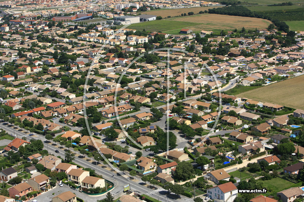 Photo arienne de Portes les Valence