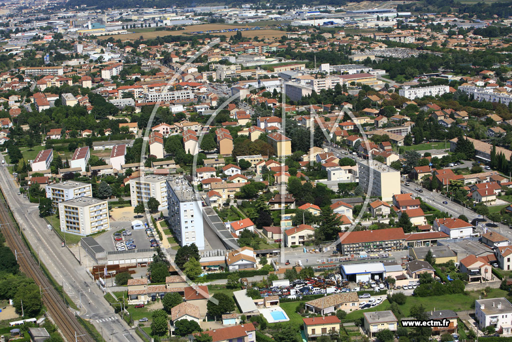 Photo arienne de Portes les Valence