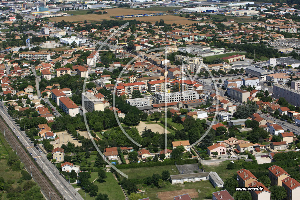 Photo arienne de Portes les Valence