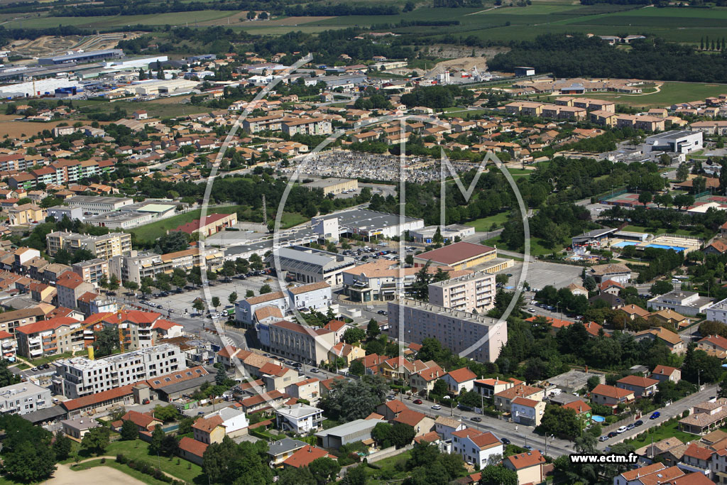 Photo arienne de Portes les Valence