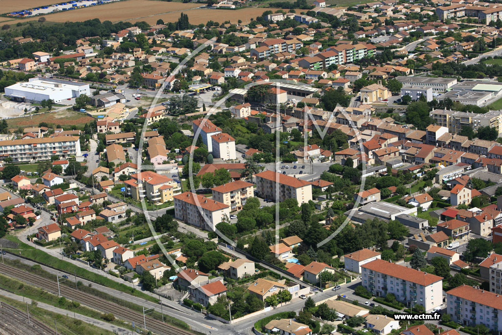 Photo arienne de Portes les Valence