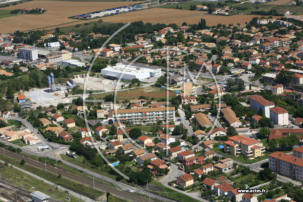Photo arienne de Portes les Valence