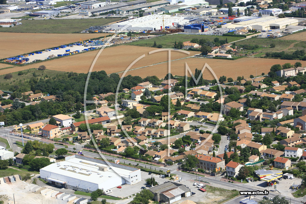 Photo arienne de Portes les Valence