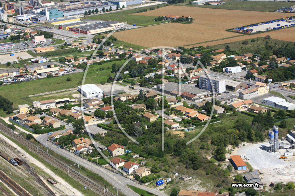 Photo arienne de Portes les Valence