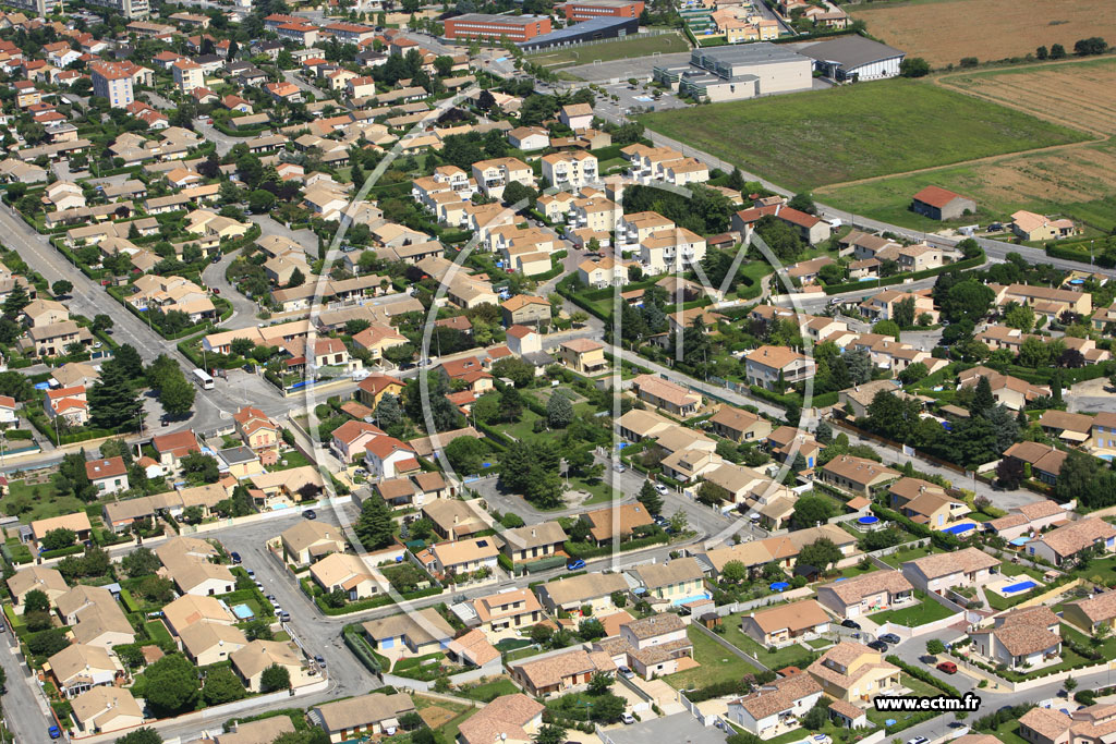 Photo arienne de Portes les Valence