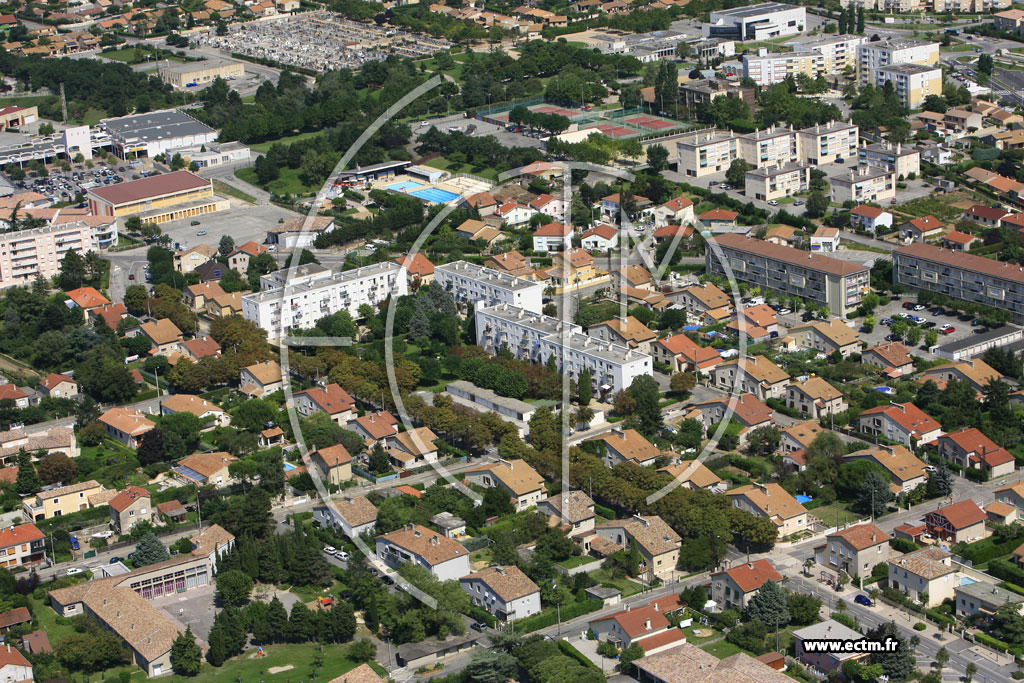 Photo arienne de Portes les Valence
