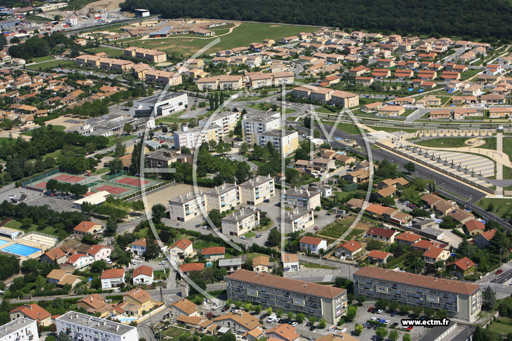 Photo arienne de Portes les Valence