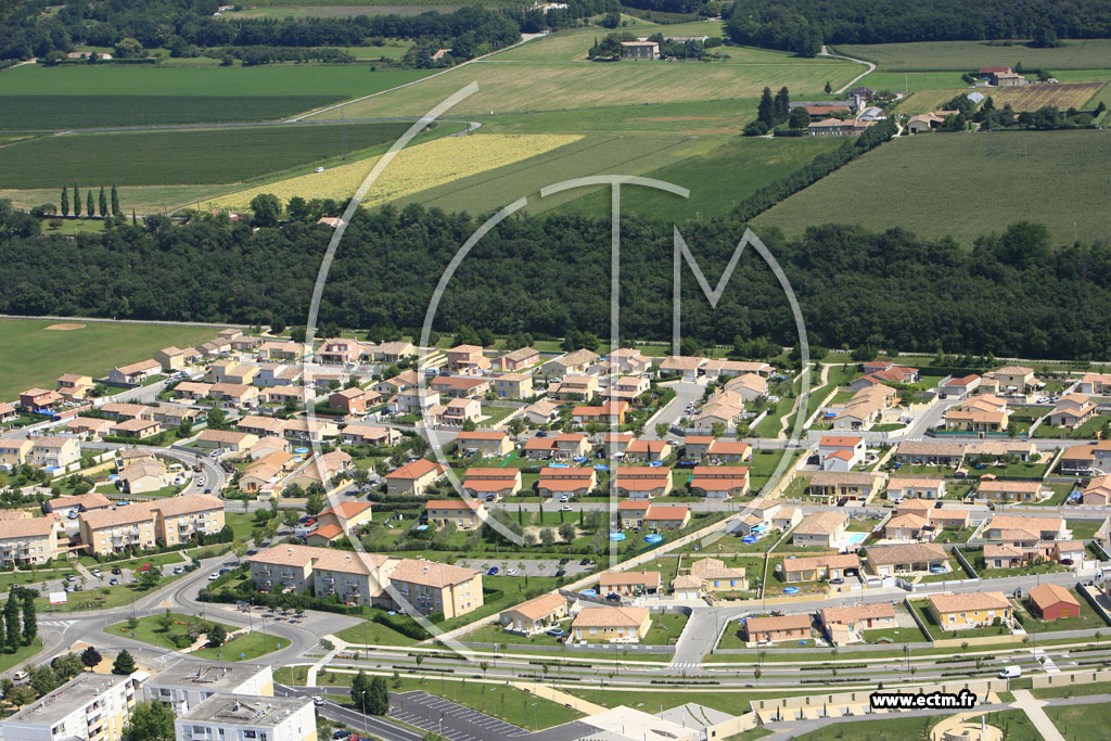 Photo arienne de Portes les Valence