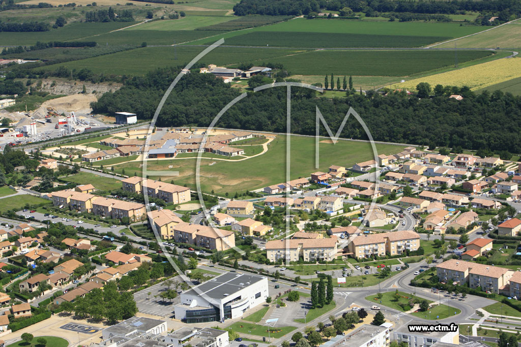 Photo arienne de Portes les Valence