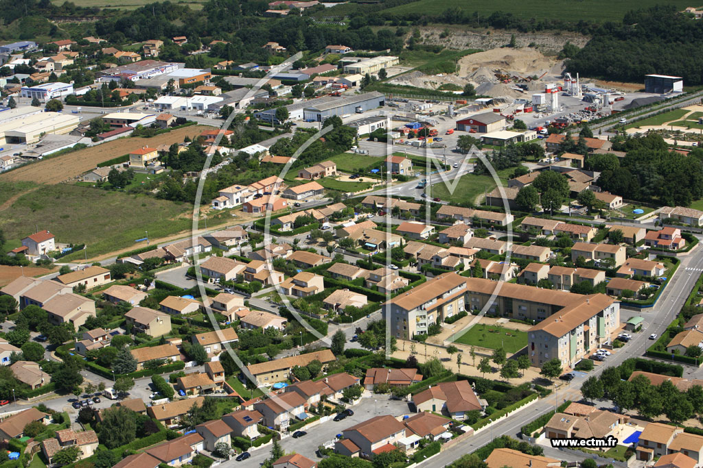 Photo arienne de Portes les Valence