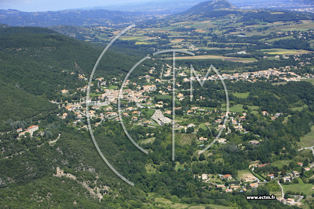 Photo arienne de Saint Georges les Bains