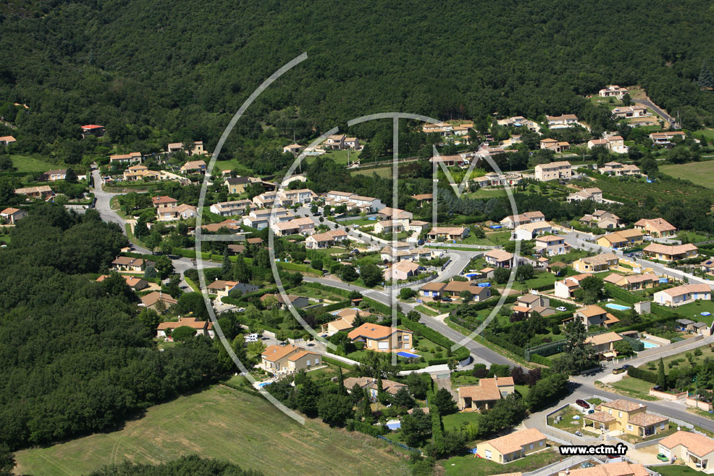 Photo arienne de Saint Georges les Bains