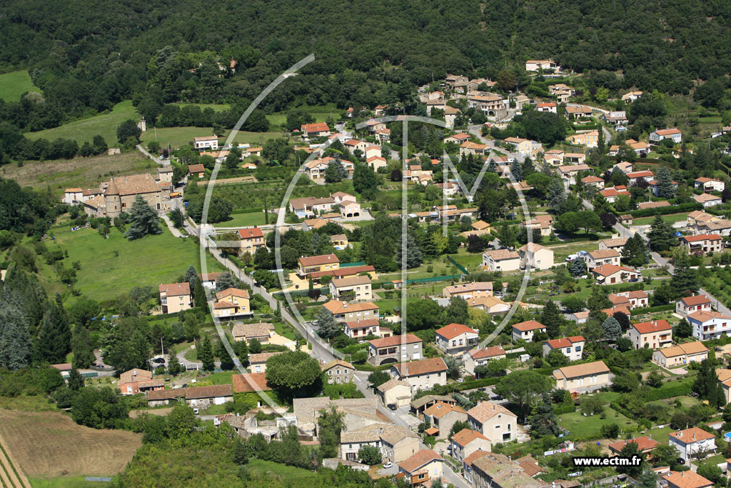Photo arienne de Saint Laurent du Pape