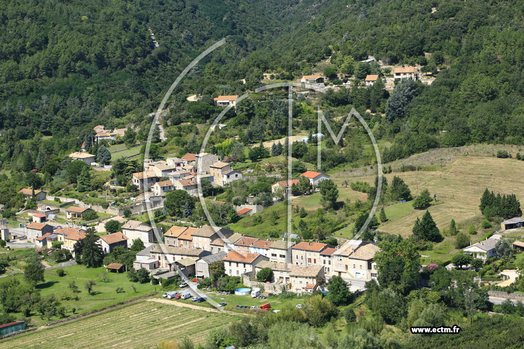 Photo arienne de Saint Laurent du Pape