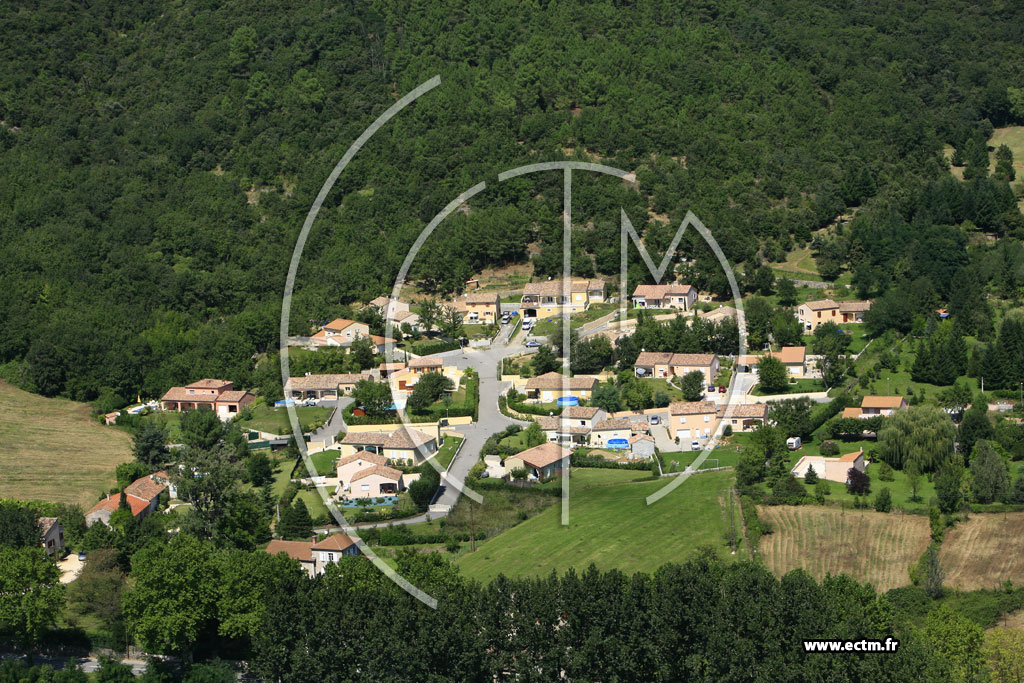 Photo arienne de Saint Laurent du Pape
