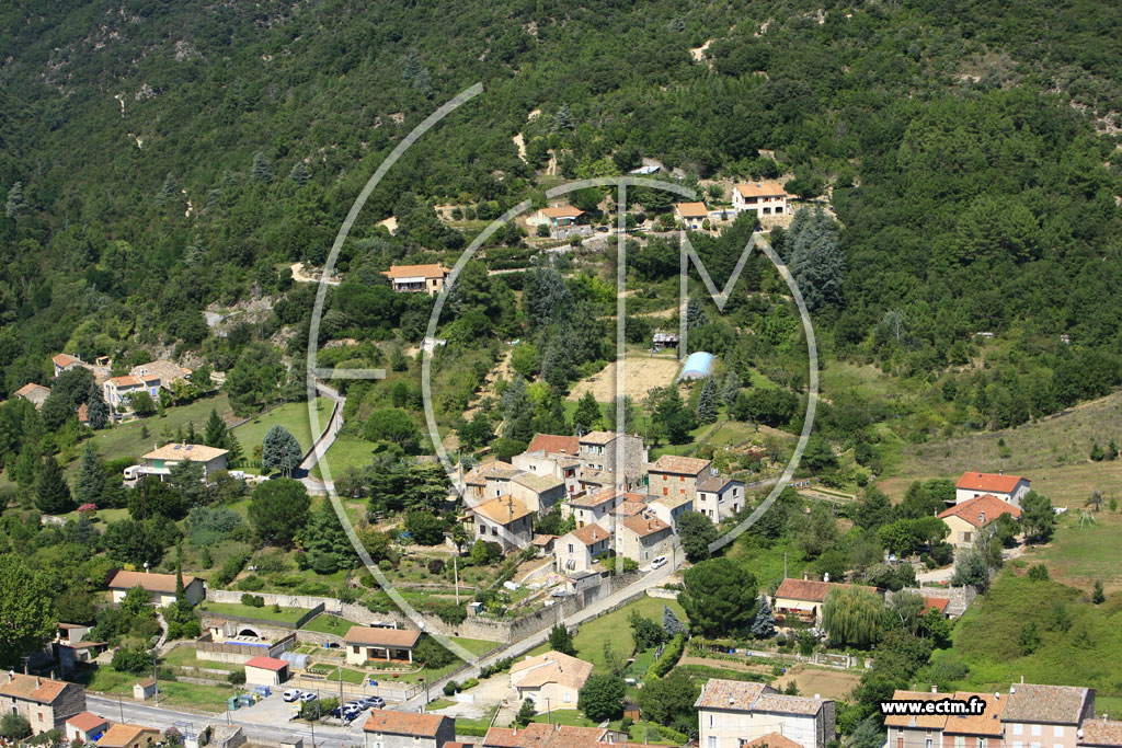 Photo arienne de Saint Laurent du Pape