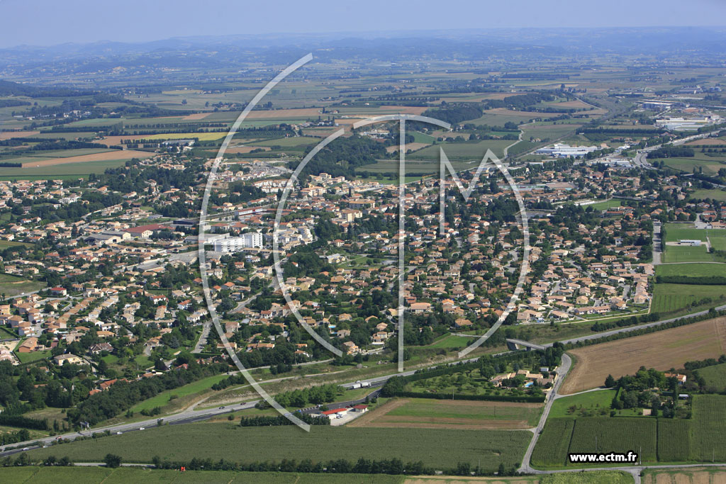 Photo arienne de Saint Marcel les Valence