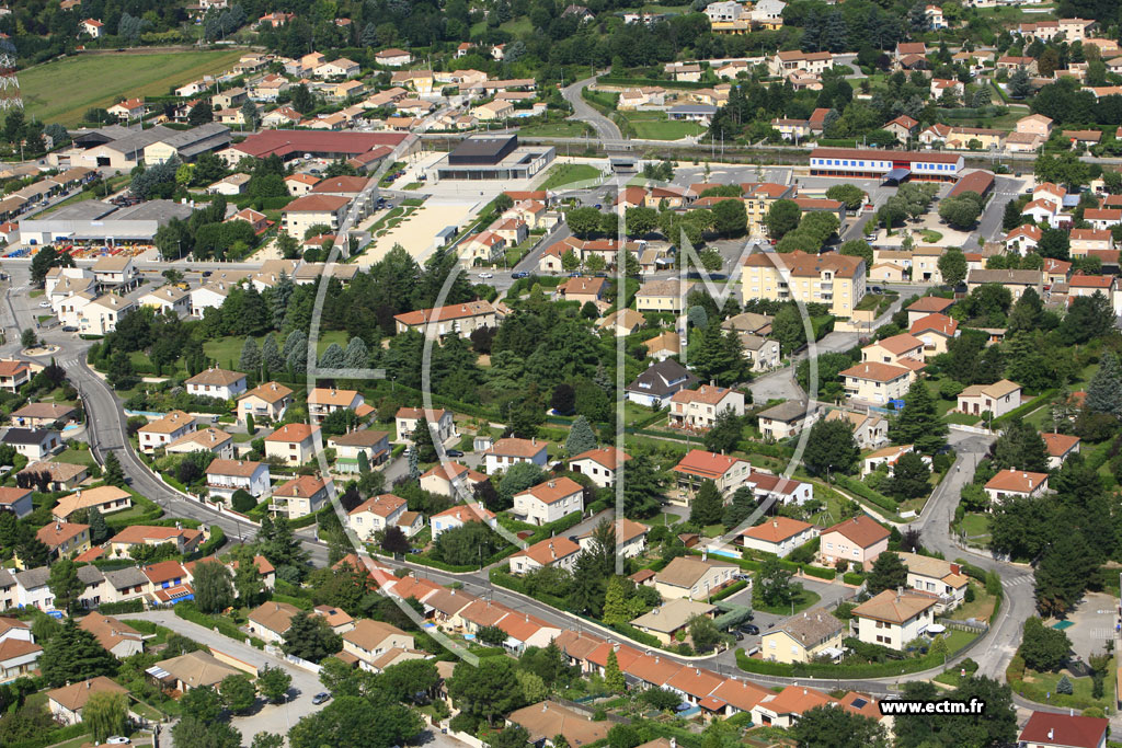 Photo arienne de Saint Marcel les Valence