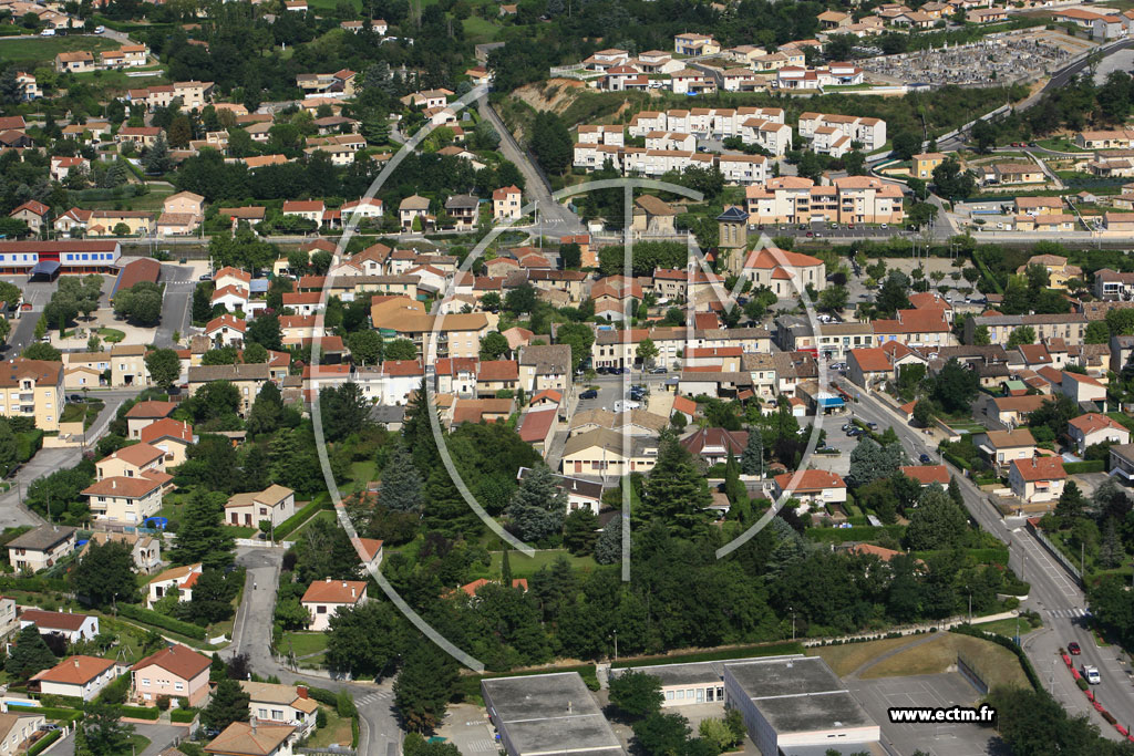 Photo arienne de Saint Marcel les Valence