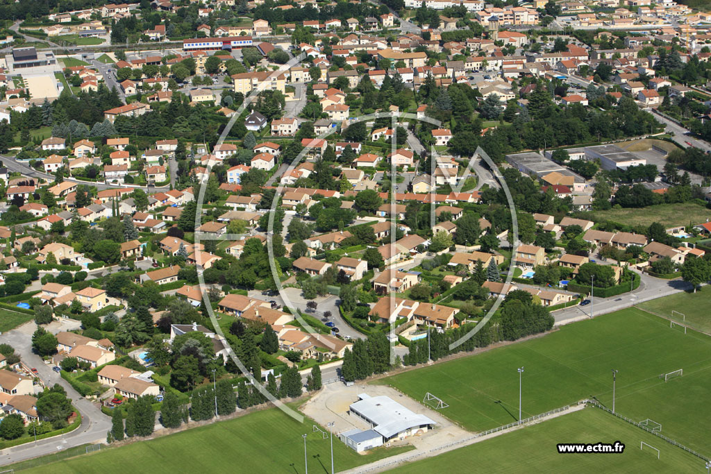 Photo arienne de Saint Marcel les Valence