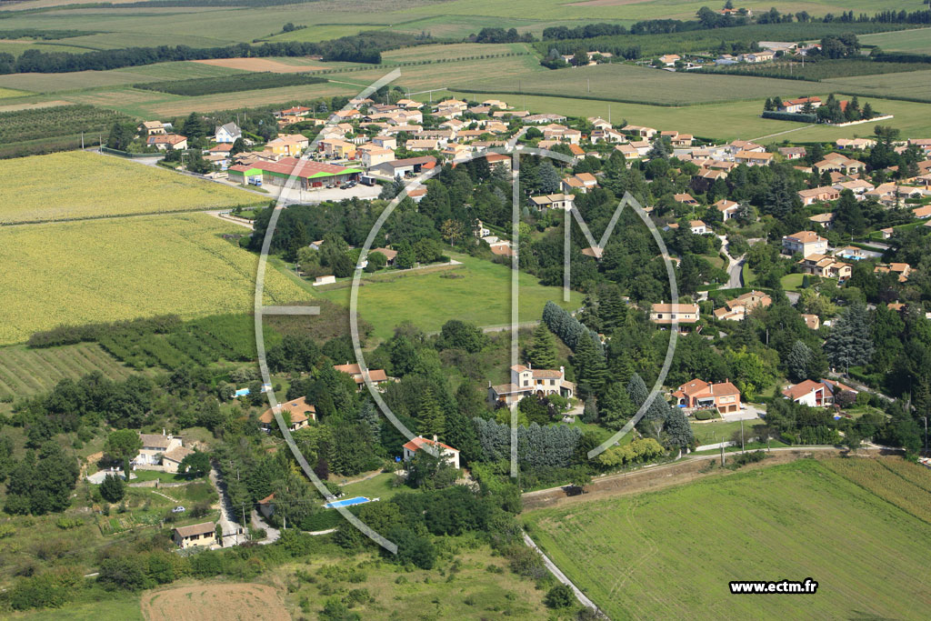 Photo arienne de Saint Marcel les Valence