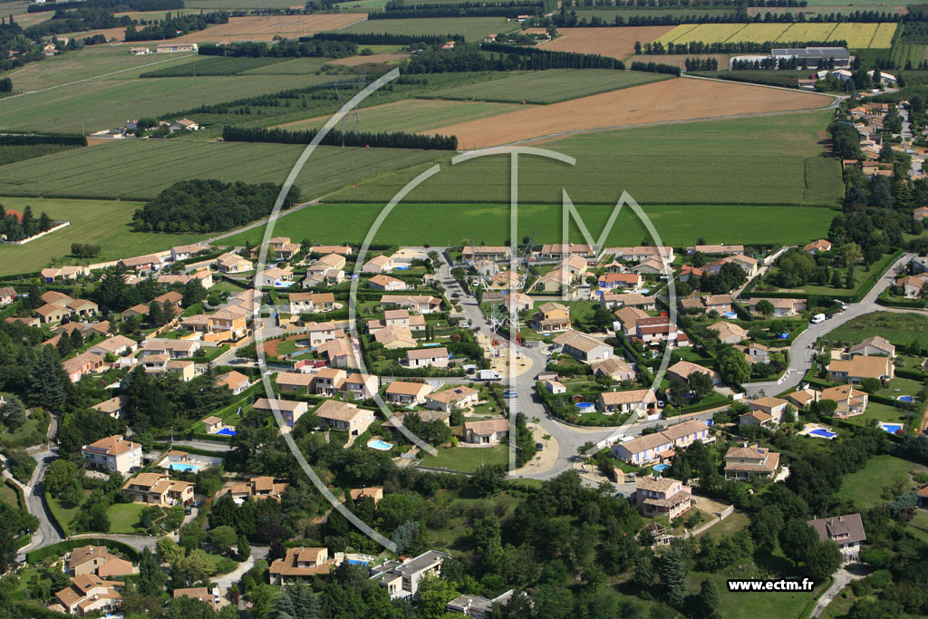 Photo arienne de Saint Marcel les Valence