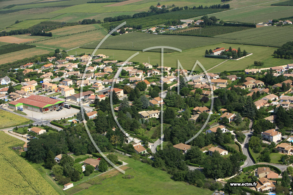 Photo arienne de Saint Marcel les Valence